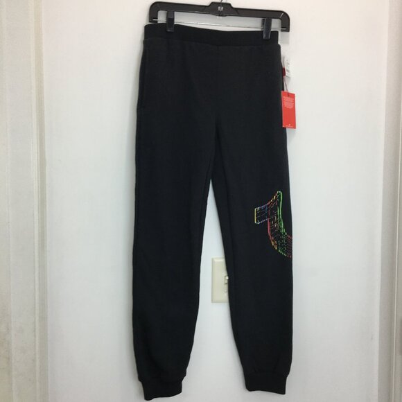 Hurley Boys Black Fleece Joggers M NEW - Picture 1 of 3